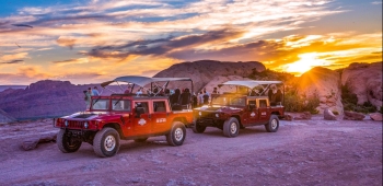 A hummer in the back country of Moab