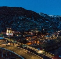 Glenwood Springs at dusk
