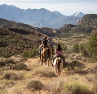 Horseback riding near Moab, Utah
