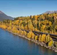 Train on the Journey Through the Clouds route.