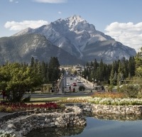View of Cascade Mountain and Banff