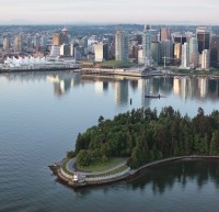 Aerial view of Vancouver