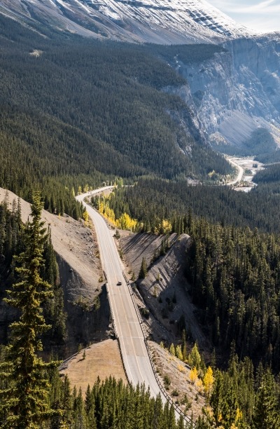 View of an icefield in Jasper.