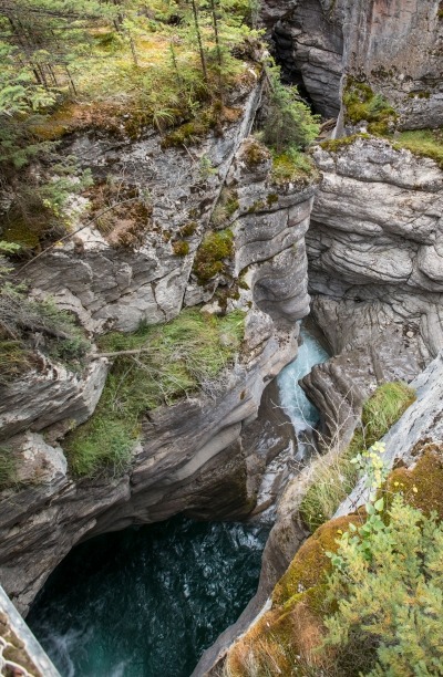 Waterfall leading to a natural pool.