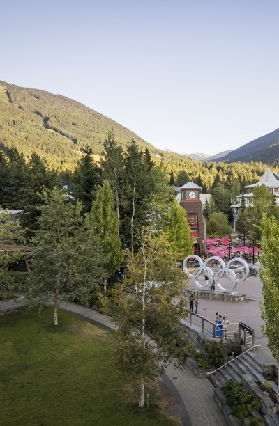 Olympic rings at Whistler village