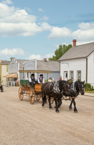 Visitors in Heritage Park.