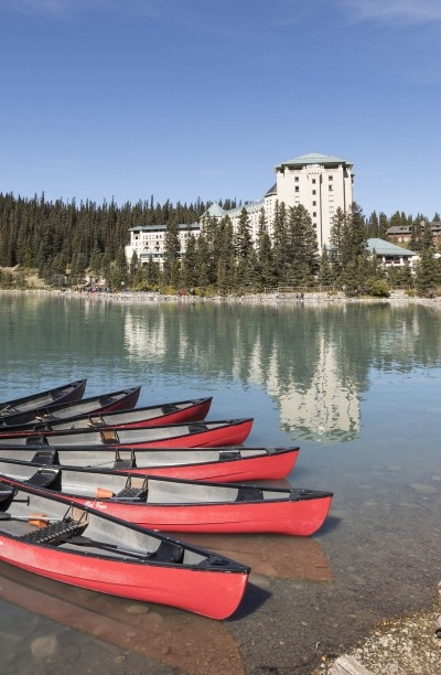 Canoes at Lake Louise