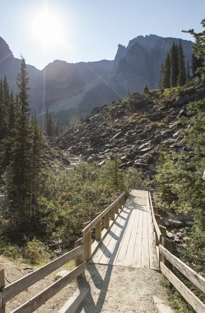 Walking trail to Consolation Lakes, Lake Louise