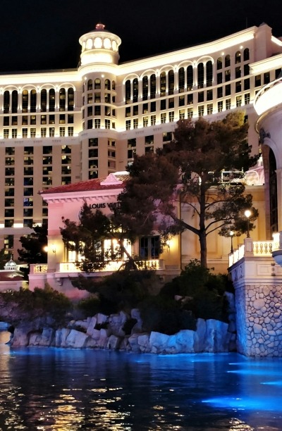 Hotel and water scenery.