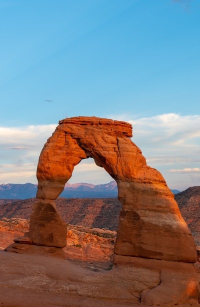 Iconic archway at Arches National Park, Moab, Utah