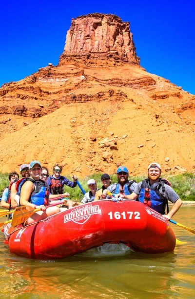 Rafters enjoy a day on the water near Moab, Utah