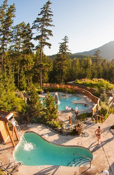 Outdoor spa in Whistler