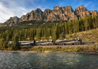 Rocky Mountaineer by Castle Mountain