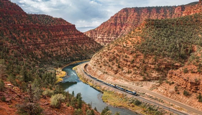 Rocky Mountaineer in the Red Canyon